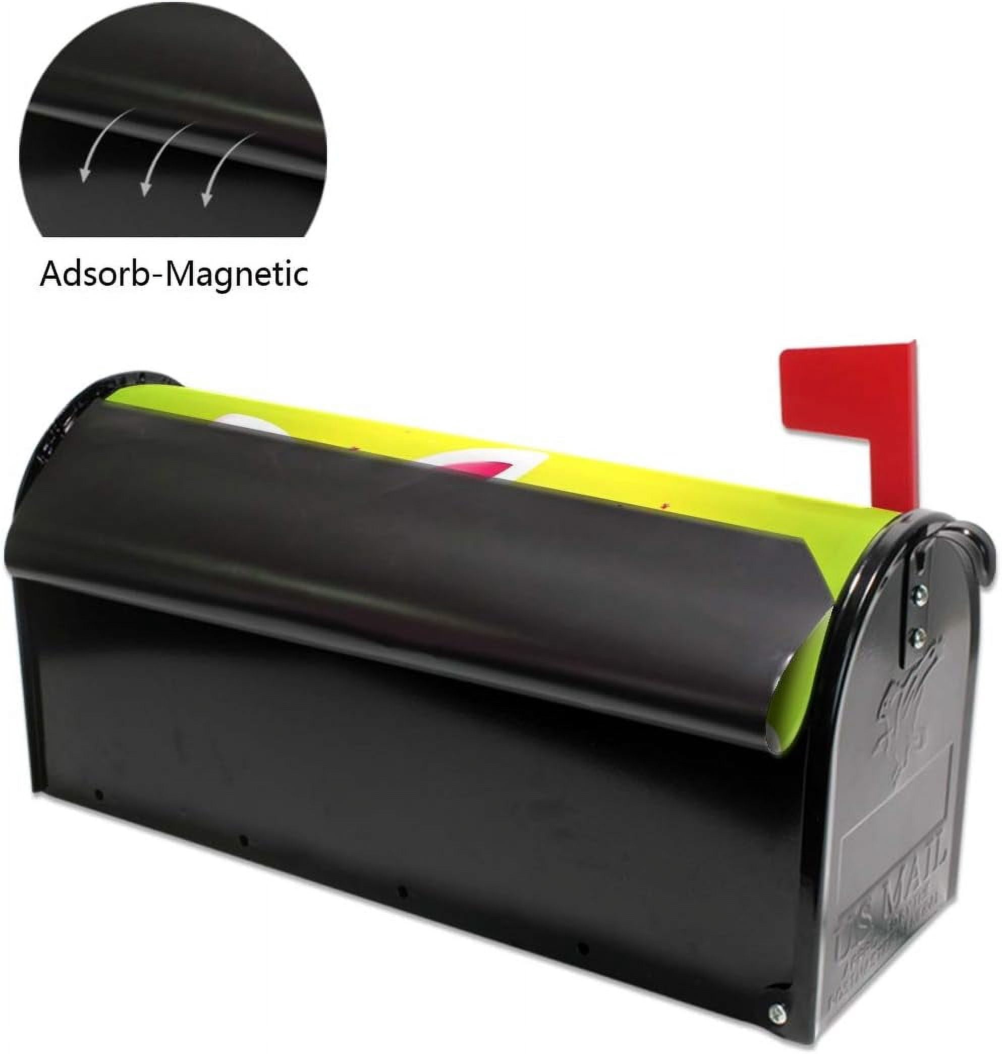 Easter Greeting Magnetic Mailbox Cover MailWraps Garden Yard Home Decor for Outdoor Standard Size-18"x 20.8"