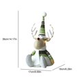 thumbnail image 3 of Poupée Assise Cerf Peluche Drôle Jouets Cerf Décorations Maison (Gris), 3 of 6