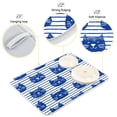 thumbnail image 4 of Dish Drying Mat Kitchen Pad Large Counter Absorbent Dish Mats Drainer Cute Cat Faces in Blue, 4 of 8
