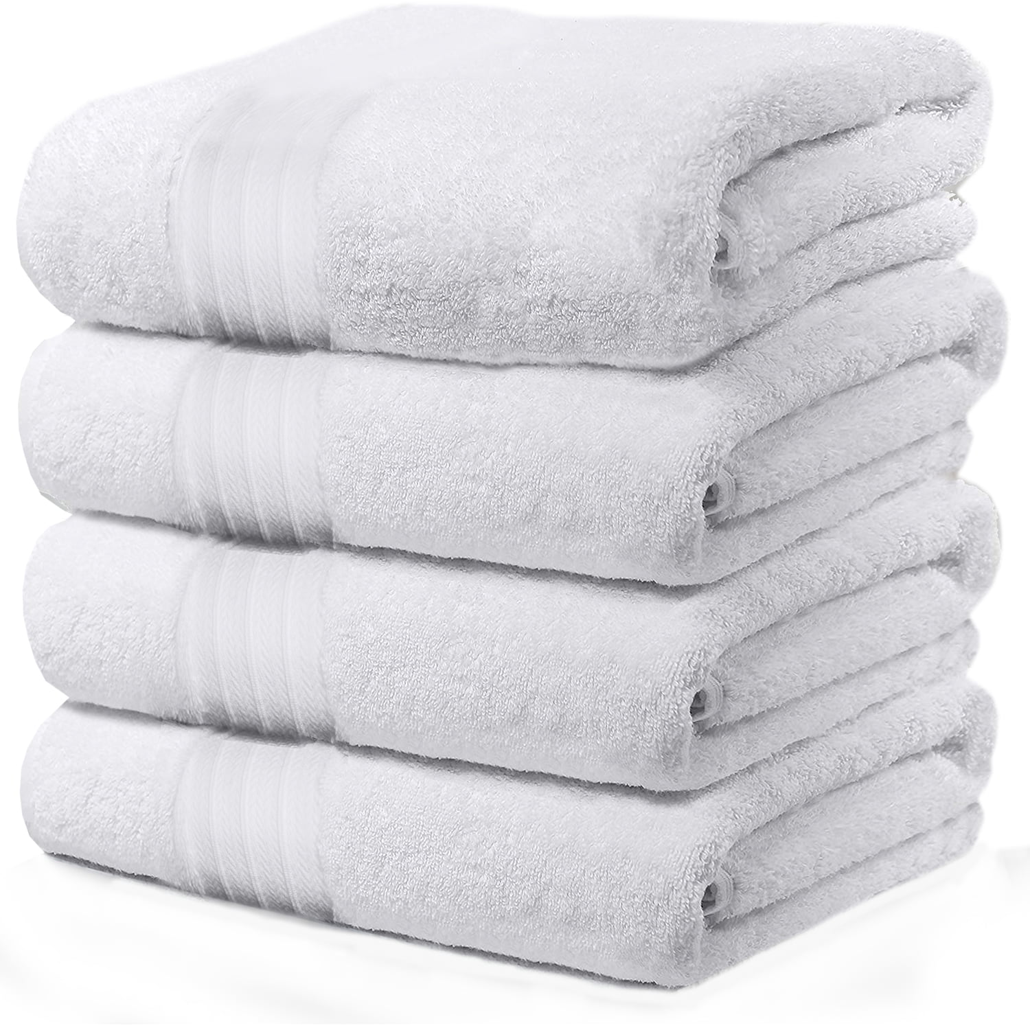 12PC Bath Towel SeHotel Gray Spa Quality Long Stapled 100% Cotton 600 GSM t 