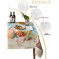 thumbnail image 5 of Nautical Coastal Rectangle Tablecloth, Summer Beach Shell Conch Starfish Blue Waterproof & StainResistant Tablecloth, Washable Oil-proof Table Cover for Dining/Party/Wedding/Camping/Buffet 52x70 In, 5 of 9