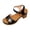 Black, variant on Open Toe Block Heel Sandals For Women Adjustable Ankle Buckle Comfortable Office Footwear