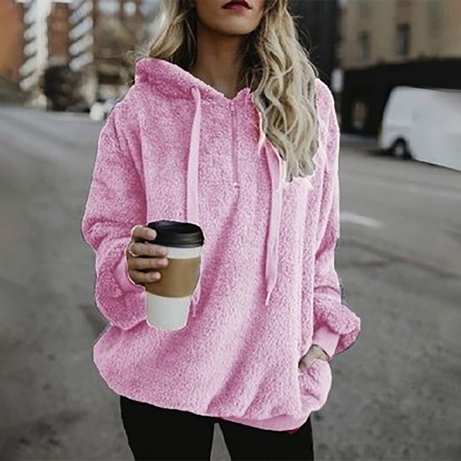Pink Zip Hoodies