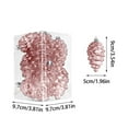 thumbnail image 2 of dajkiuy 8PCS Christmas Pinecone Plastic Ornament Glitter Pinecone Christmas Ornament Glitter Hanging Ornaments for Xmas Tree DIY Crafts Christmas Day Decoration(Rose Gold), 2 of 5