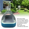 thumbnail image 4 of Large Inflatable Family Pool with Canopy, Durable PVC Material, Water Slide Fun for Adults and Kids, UV Protection, for Backyard Outdoor Use, 4 of 7