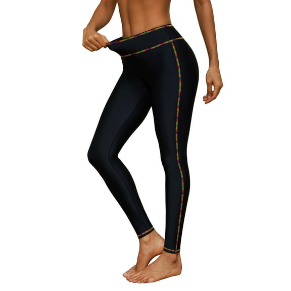 Beautyin Womens Sport Leggings High Waisted Solid Long Swimming Pants
