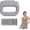 Gray, variant on Fascia Ring Massager with Adjustable Belt, Wearable Deep Tissue Massager for Waist Back Legs Arms, Electric Vibration Muscle Recovery Device, USB-C Rechargeable(gray)Q