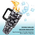 thumbnail image 3 of Goth Tumbler 40 Oz, Goth Gifts for Women Men, Halloween Gothic Coffee Cups Travel Mug 40-ounce Tumbler with Handle, Witchy Gifts for Women, Gothic Gifts for Women, Goth Accessories Decor Stuff, 3 of 6