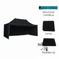 thumbnail image 3 of Ilios Innova | Toldo Plegable Negro 3x4.5 con Paredes Laterales, Impermeable y Resistente al Calor, Velcro de Ajuste, Ideal para Exterior, 3 of 9