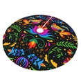 thumbnail image 2 of Kll 30" Christmas Tree Skirt Mexican Flower Traditional1 Xmas Tree Skirts Mat For New Year Xmas Holiday Party Indoor Outdoor Home Decoration, 2 of 9