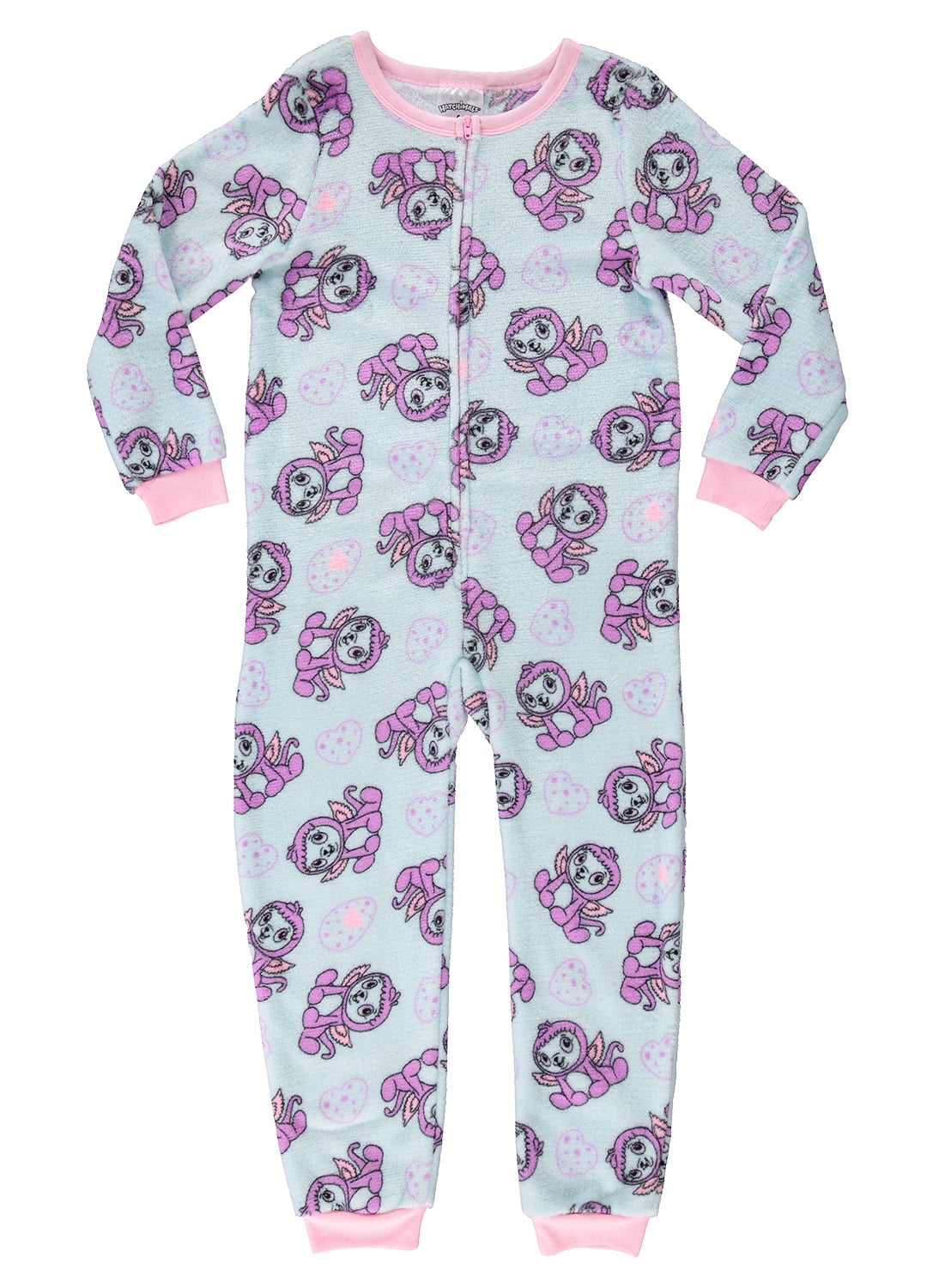 Hatchimals Little//Big Girls Fleece One-Piece Costume Pajama