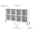 thumbnail image 5 of Bush Furniture Soho 8 Cube Organizer in White, 5 of 6