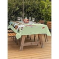 thumbnail image 2 of Outdoor Tablecloth with Umbrella Hole and Zipper, Happy Easter Rectangle Table Cloth 60x102 Inch Waterproof Tablecloth, Cute Gnomes Eggs Spring Daisy Flowers Green Picnic Table Cover for Patio, 2 of 7