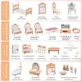thumbnail image 3 of 32 Pcs Dollhouse Furniture Set,4 in 1 Dollhouse Accessories and Furniture, Pretend Play Furniture Toys Christmas Birthday for Children 3Y+ (Brown and white), 3 of 7
