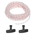 thumbnail image 1 of Uxcell Corde de Démarrage à Rappel 4.5mm 10m Corde en Nylon avec Poignées Blanc Rouge, Noir, 1 of 2