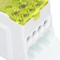 thumbnail image 4 of NFTIGB 690V 80A DIN Rail Terminal Block Distribution Box Spliceable Brass Conductor Junction Box for House Appliances Yellow UKK80 C45 Electrical Connectors Fast Quick Wire Cable Connection, 4 of 9