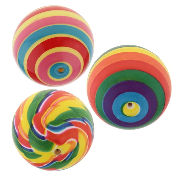 Pelotas inflables de PVC de 3 pulgadas, pelotas blandas, juguetes para niños y bebés. Arco iris