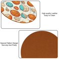 thumbnail image 5 of Basketball Set of 6 Round Microfiber Leather Coasters, 11x11 cm/4.3x4.3 in, Stain Drink Mats for Home and Office, 5 of 6
