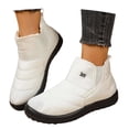 thumbnail image 3 of Womens Mens Snow Boots Winter Warm Lined Anti- Ankle Booties Cozy Feet Wide Toe Shoes Indoor and Outdoor Fuzzy House Slippers, 3 of 7
