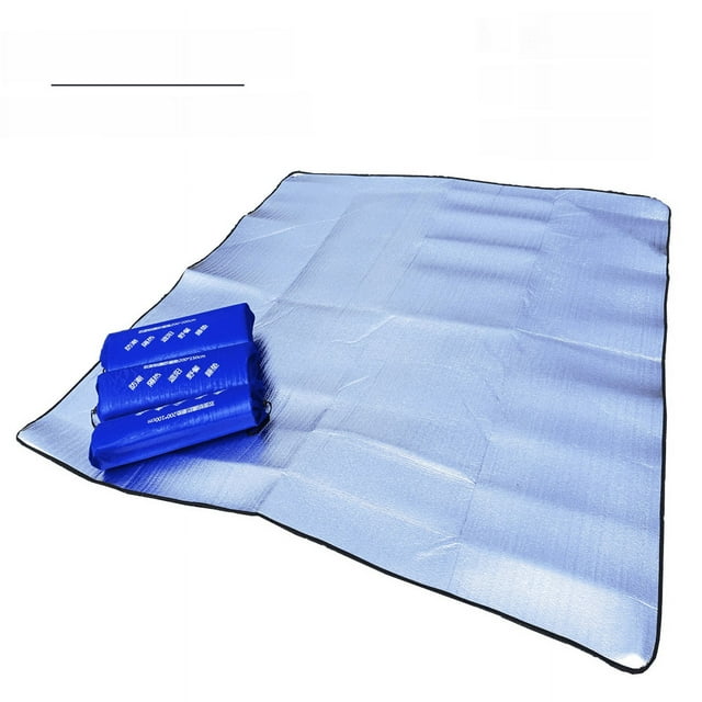 Estera de aluminio a prueba de humedad, individual, doble, para emergencias, emergencias, acampada, ultraligera, impermeable, a prueba de humedad, cálida