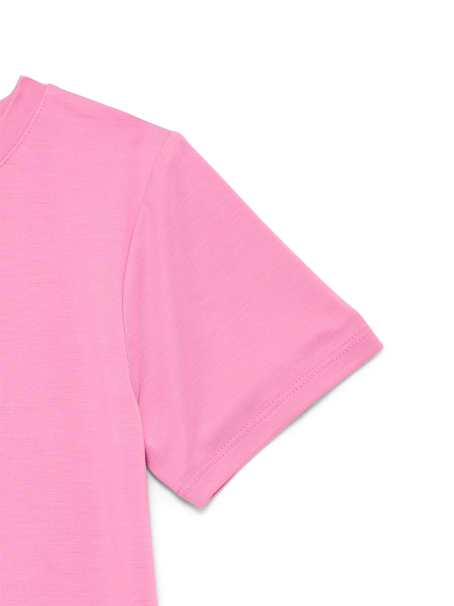 Athletic Works Girls Active Tee with Short Sleeves, Sizes 4-18 & Plus