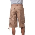 thumbnail image 4 of Pro Club Men's Cotton Twill Cargo Shorts with Belt, 4 of 4