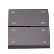 TUYA App Control, Color & Brightness Adjustment, Wireless Switch 8-Gang Smart Light Dimmer
