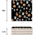 thumbnail image 3 of FMSHPON Happy Halloween Funny Cartoon Set of 8 Coaster for Drinks, Absorbent Ceramic Stone Coasters Cup Mat with Cork Base for Home Kitchen Room Coffee Table Bar Decor, 3 of 4