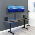 thumbnail image 3 of VIVO Dual Monitor Desk Mount Extra Tall Adjustable Stand for up to 32" Screens, 3 of 9