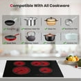 thumbnail image 5 of Gasland Chef 30" Built-in Electric Cooktop,4 Burners Ceramic Glass Ceramic Stove Top,240V, 5 of 8