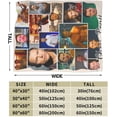 thumbnail image 3 of Blanket Chris Actors Pratt Throw Flannel Blankets Warm Soft Cozy Fuzzy Blanket for Bed Sofa Couch Camping Travel Gift Blankets for All Seasons 40"x30", 3 of 6