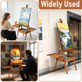 thumbnail image 3 of Yacona Art Easel for Painting, Wooden Easel for Adults, H-Frame with Storage Drawer, Retro Style, 3 of 7