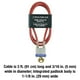 thumbnail image 5 of Cable Lock Master Lock 719D de acero con candado integrado de 91 cm, 5 of 6