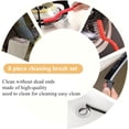 thumbnail image 3 of 8 Pcs Bathroom Kitchen Cleaning Brush Toilet Shower Tile Joints Dead Angle Hard Bristle Cleaner Brushes Gas Stove Long Handle Multi-Function Cleaning Tool Copper Wire Stove Range Hood Oil Stain, 3 of 7