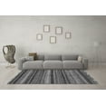 thumbnail image 3 of Ahgly Company Indoor Square Abstract Gray Modern Area Rugs, 7' Square, 3 of 4