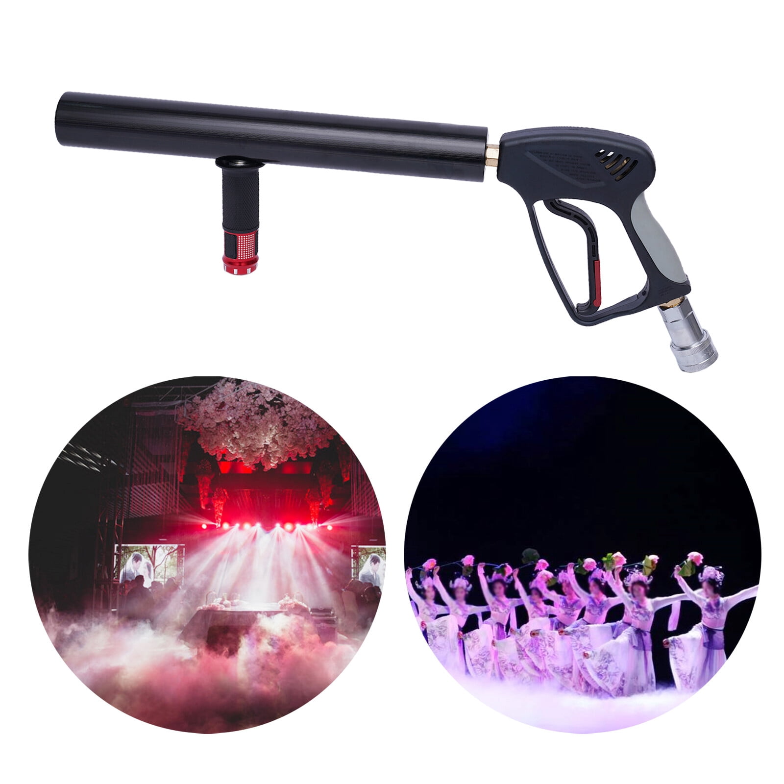 Manual Smoke Fog Machine Black Spraying Distance 5-10m 400Pa 21.65*9.25inch for Concerts, Stage Performances, Annual Company Meetings