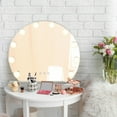 Costway Makeup Vanity Mirror with Light Hollywood Style Mirror, 3 Color