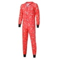 thumbnail image 5 of Matching Family Christmas Siamese Pajamas Sets Deer Head Embroidery Hooded, 5 of 12