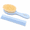 Blue, variant on Parcelona French Grooming Combo 6” Celluloid Baby Brush and Comb for Toddlers (Blue)