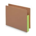 thumbnail image 2 of Redrope Drop-front End Tab File Pockets W/ Fully Lined Colored Gussets, 3.5" Expansion, Letter Size, Redrope/green, 10/box, 2 of 2