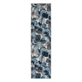 thumbnail image 2 of World Rug Gallery Modern Floral Non-Slip (Non-skid) Area Rug - Gray 1'10" x 7', 2 of 6