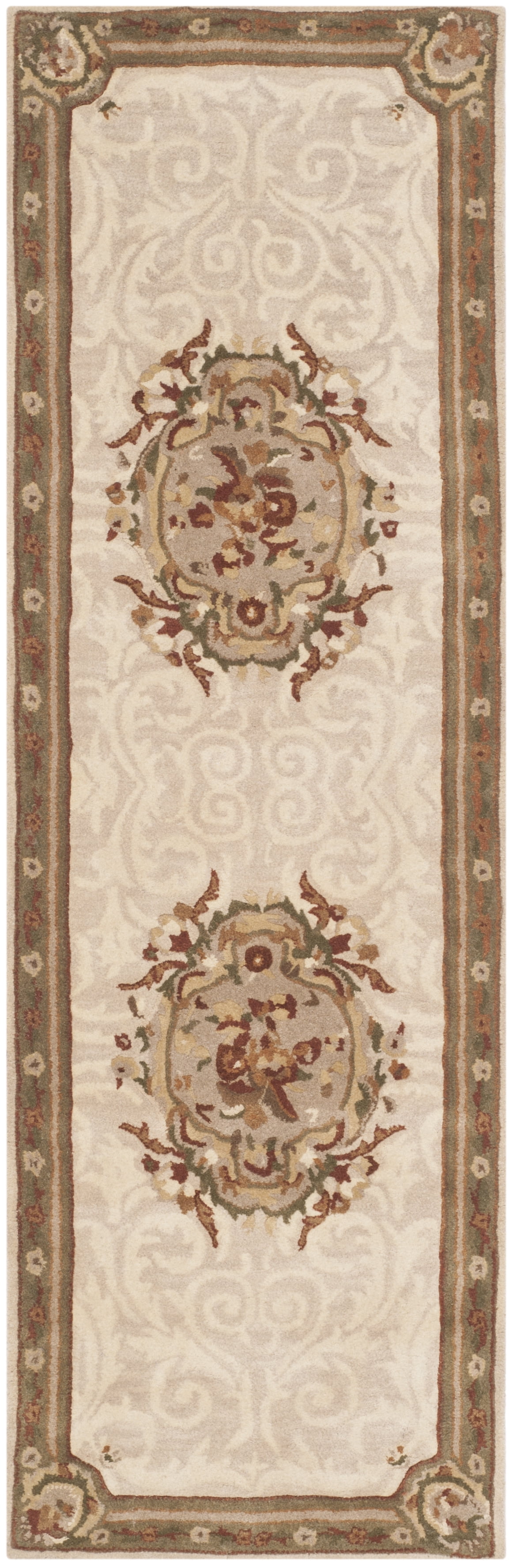 Safavieh Empire Bethanie Oriental Wool Runner Rug, Ivory/Light Gray, 2'6" x 8'