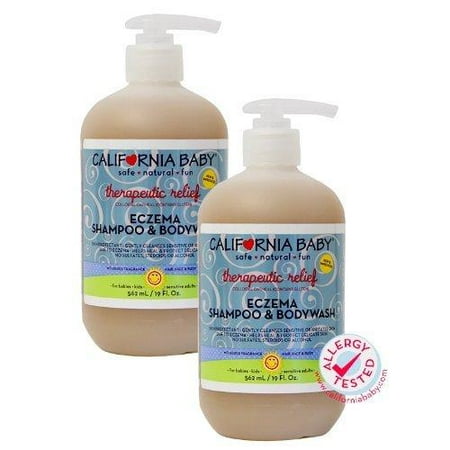 California Baby Therapeutic Relief Eczema Shampoo & Bodywash - 19 oz., 2 (Best Baby Shampoo For Eczema)