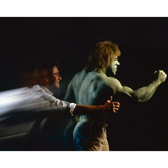 The Incredible Hulk Bill Bixby turns into Lou Ferrigno 24x36 Movie Poster HD Aluminum Wall Art