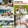 thumbnail image 4 of Beach Coastal Outdoor Rug for Patio/Deck/Porch, Non-Slip Large Area Rug 3 x 5 Ft, Ocean Nautical Starfish Coral Seashells Indoor Outdoor Rugs Washable Area Rugs, Reversible Camping Rug Carpet Runner, 4 of 8
