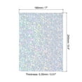thumbnail image 2 of Uxcell 9.5"x7" Holographic Cardstock, 20 Pack Metallic Iridescent Mirror Paper Foil Board Reflective Sheets, Style 2, 2 of 6