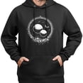 thumbnail image 3 of Sudadera con capucha de planeta cósmico oscuro y misterioso, algodón agradable para la piel, top casual unisex., 3 of 5