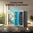 thumbnail image 5 of Whynter BWR-401DS Elite 24" 40 Bottle Seamless Stainless Steel Door Dual Zone Built-in Wine Refrigerator, 5 of 8