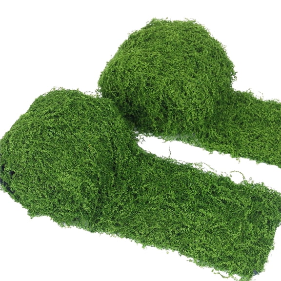 Tifaealis Artificial Moss Carpet Dark Green 2pcs 11.81in×78.74in | Indoor & Outdoor Decorative Mat | Low-Maintenance Grass Alternative | Perfect for Gardens, Balconies, DIY Landscaping