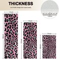 thumbnail image 4 of Pink and Black Of Leopard Print Kitchen Rugs Sets Of 3,Kitchen Runner Rugs Non Skid Washable,Decorative Kitchen Floor Mats for Kitchen,Sink,Laundry,17"x30"+ 17"x47" + 17"x59", 4 of 6